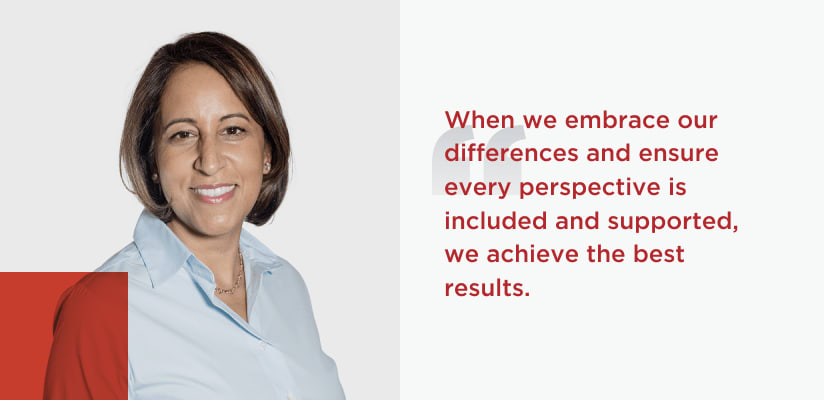 Quote from Shalini Sharma Chief Legal Officer When we embrace our differences and ensure every perspective is included and supported we achieve the best results